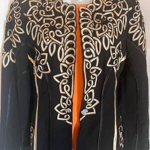 Chic Black and Gold Women's Blazer serafina
